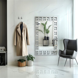 Artloge 120X70Cm Venetian Wall Mirror Decorative Frameless Beveled Edge Mirror, Vertical Or Horizontal Hanging - thumbnail 9
