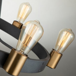 Luminosa Lighting Luminosa Hinkley Silas Cylindrical Pendant Ceiling Light Aged Zinc & Heritage Brass - thumbnail 3