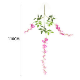 Living And Home Set Of 12 Purple Artificial Hanging Flowers Simulation Wisteria Flowers Wedding Decor - thumbnail 5