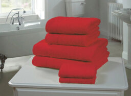 Rapport Home Chatsworth Bath Sheet Pure Cotton Red