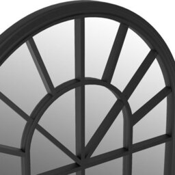 Berkfield Mirror Black 90X45 Cm Iron For Indoor Use - thumbnail 5