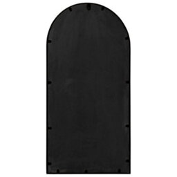 Berkfield Mirror Black 90X45 Cm Iron For Indoor Use - thumbnail 4