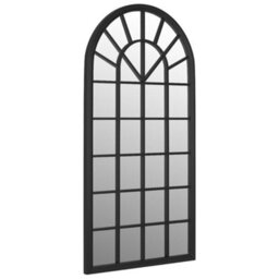 Berkfield Mirror Black 90X45 Cm Iron For Indoor Use - thumbnail 3