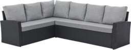 Evre 9 Seat Marylin Corner Sofa & Dining Rattan Garden Furniture Set For Indoor Outdoor Patios Gardens Conservatories Black - thumbnail 3