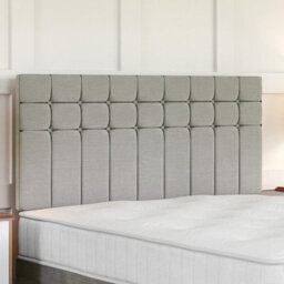 Divan Base Direct Naples Silver Ottoman Divan 2Ft6 Small Single Side Lift Ottoman + Amalfi Strutted Headboard - thumbnail 3
