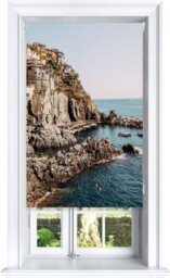 Lister Cartwright Riomaggiore Italy Sea Blackout Roller Blinds Windows Blind ( 60 Cm Width X 140 Cm Drop) - thumbnail 1