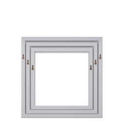GoodHome Rigga Silver Effect Cube Shelf (L)30Cm X (D)9.8Cm, Set Of 3 - thumbnail 6