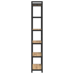 Berkfield Bookcase Artisan Oak 60 X 30 X 188 Cm Engineered Wood - thumbnail 6