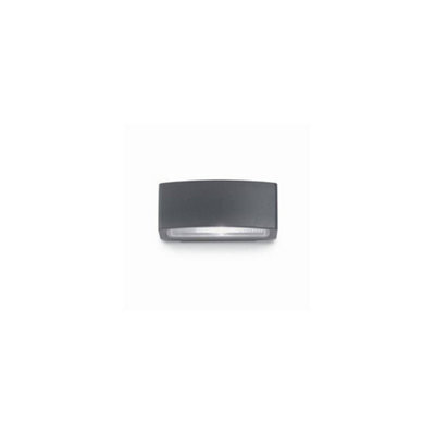 Ideal Lux Luminosa Andromeda 1 Light Outdoor Small Up Down Wall Light Polished Chrome, Anthracite Ip55, E27 - image 1