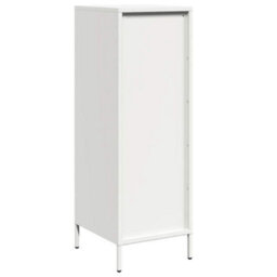Berkfield Highboard White 39X35X103.5 Cm Steel - thumbnail 7