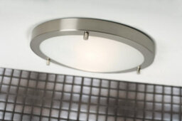 Nordlux Ancona Glass Ceiling Light Bathroom Safe Silver,mains - thumbnail 1