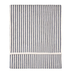 Yard Hebden Striped 100% Cotton Xl Bath Sheet, Mineral Blue, 100 X 180Cm - thumbnail 2