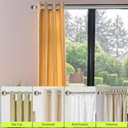 Ameha Plain Metal Curtain Pole,70-120 Cm Extendable Curtain Rod, Brushed Silver Ball 60mm Classic Finials - thumbnail 9