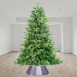 Shatchi 26.8Inch Christmas Tree Skirt Foldable Velvet Tree Stand Base Cover For Tree Decorations - thumbnail 3