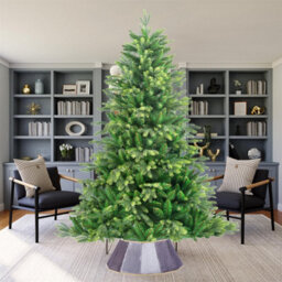 Shatchi 26.8Inch Christmas Tree Skirt Foldable Velvet Tree Stand Base Cover For Tree Decorations - thumbnail 5