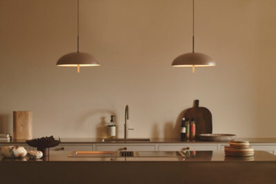 Nordlux Versale Metal Pendant Light Diffuse Cover  Brown,mains - image 1