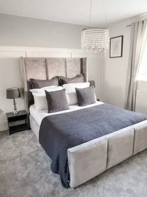 Stratus Interiors Trio Bed Frame Stylish Modern Bed Frame - Single - Gas Lift Storage