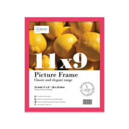 11X9 Bright Pink Picture Frame (27.9 X 22.9Cm) Poster, Photo, Artwork, Gallery Wall Or Print - thumbnail 1