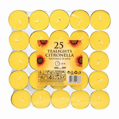 Price's Candles Prices Candles Citronella Tealights 25 X 1