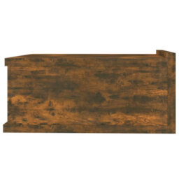 Berkfield Floating Nightstand Smoked Oak 40X30X15 Cm Engineered Wood - thumbnail 8