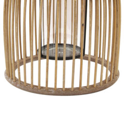 Beliani Lantern Hoste Bamboo 32 Cm Beige - thumbnail 6