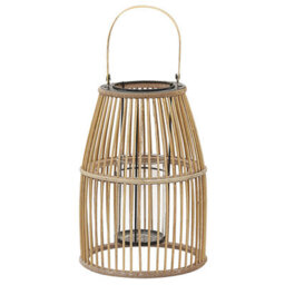 Beliani Lantern Hoste Bamboo 32 Cm Beige - thumbnail 4