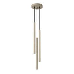Sollux Lighting Pastelo Steel Taupe 3 Lights Modern Pendant Lamps