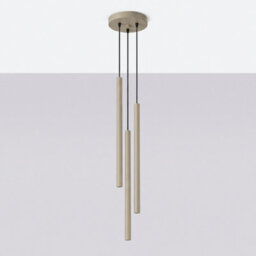 Sollux Lighting Pastelo Steel Taupe 3 Lights Modern Pendant Lamps - thumbnail 2
