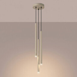 Sollux Lighting Pastelo Steel Taupe 3 Lights Modern Pendant Lamps - thumbnail 3