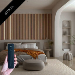 Led Strip Lights For Acoustic Slat Wall Panels - Cool Tone. 6 Pack 2.4M - thumbnail 1