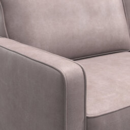 Furnishings For Less UK Bexhill Grey Faux Leather 3 Piece Sofa Suite 3 Seater And 2 Armchairs - thumbnail 4