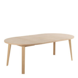 Furniture To Go A-Line Round Extendable Dining Table In White Oak 120/220 X 120 X 75Cm