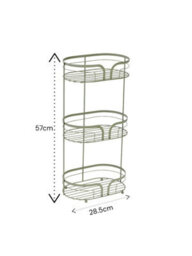 Showerdrape Dante Sage Green Freestanding Floor Caddy And Mini Shower Caddy - thumbnail 3