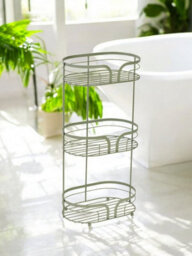 Showerdrape Dante Sage Green Freestanding Floor Caddy And Mini Shower Caddy - thumbnail 2