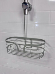 Showerdrape Dante Sage Green Freestanding Floor Caddy And Mini Shower Caddy - thumbnail 4