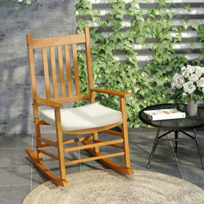 Outsunny Set Of 6 Chair Cushion Seat Pads Dining Chair W/ Straps Indoor Outdoor - image 1