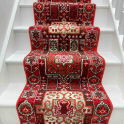 Abstract Stair Runner - Soft & Durable Carpet Runner For Stairs & Staircases, Multiple Lengths - thumbnail 4