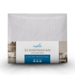 Snuggledown Scandinavian Pillow Protector Soft Touch Cover Hollowfibre Filling Machine Washable, 2 Pack - thumbnail 1