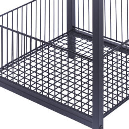 Wyld And Coco Urbanforge Industrial Side Table Dark Brown Melamine Top, Powder-Coated Iron Frame, 40 X 40 X 55 Cm - thumbnail 5