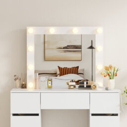 Westwood Dressing Table Large Vanity Desk Led Mirror 7 Drawers Charging Station - thumbnail 6