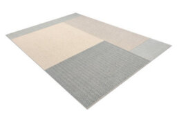 RugsX Flux 461.9.ae500 Wool Carpet Osta - Geometric, Structural, Loft Blue Cream 120X170 Cm - thumbnail 3