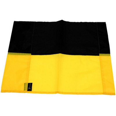 Precision Single All Weather Football Corner Flag - Yellow & Black - Outdoor Polyester - image 1