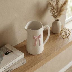 Garden Greatness Maison Peony Blush Bow Jug Vase - thumbnail 2