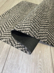 Non Slip Herringbone Design Dirt Trapper Door Mats Taupe 50X80 Cm - thumbnail 2
