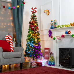 The Christmas Workshop 70660 6Ft Pre-Lit Slimline Green Artificial Christmas Tree - thumbnail 5