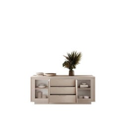 FurniComp LTD Furnicomp Berlin 2 Door 3 Drawer 180Cm Cashmere Sideboard - thumbnail 3