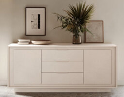 FurniComp LTD Furnicomp Berlin 2 Door 3 Drawer 180Cm Cashmere Sideboard - thumbnail 4