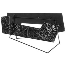 Wyld And Coco Metal Wall Decor Brown Modern Industrial Art, Hand-Made Irregular Horizontal Sculpture W57 X D3 X H36Cm - thumbnail 3