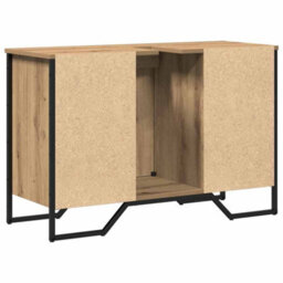 Berkfield Modern Bathroom Sink Cabinet Artisan Oak 91X35X60 Cm Engineered Wood - thumbnail 7