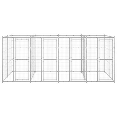 Berkfield Durable Outdoor Dog Kennel Galvanised Steel 9.68 M2 - image 1